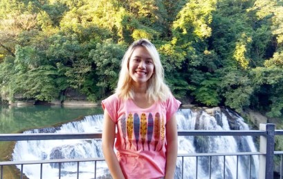 Mahasiswi IIB Darmajaya, Cristine Ceritakan Keindahan Shifen Waterfall Taiwan