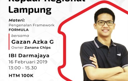 Kolaborasi, Yubi Lampung – IIB Darmajaya Gelar Pengenalan Framework Formula