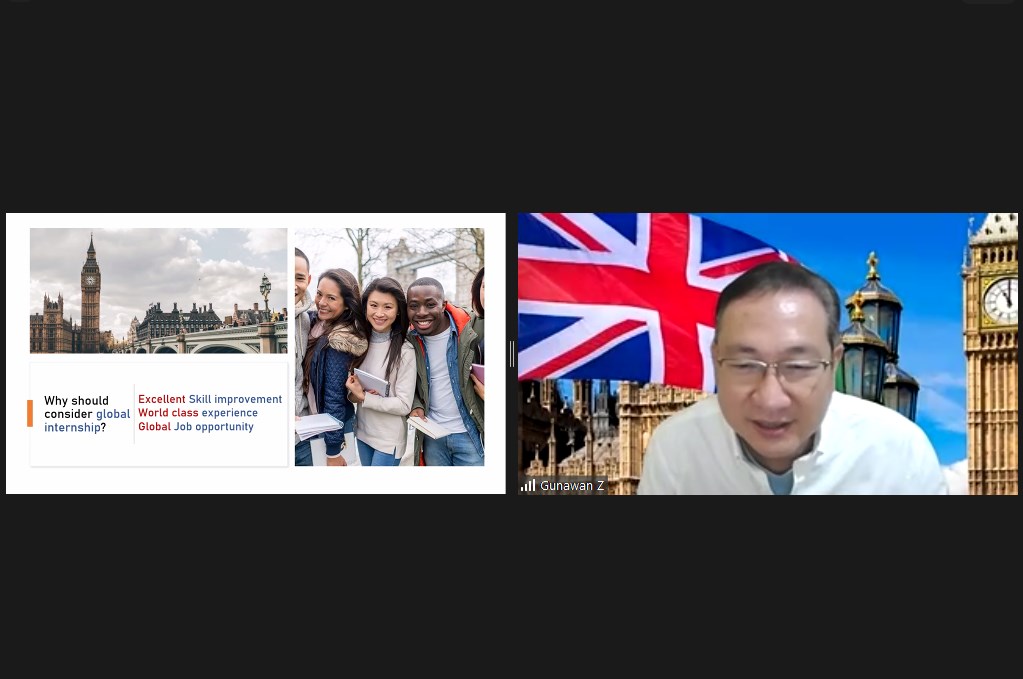 IIB Darmajaya–Royal European Internship Council Gelar Webinar Magang Global di London