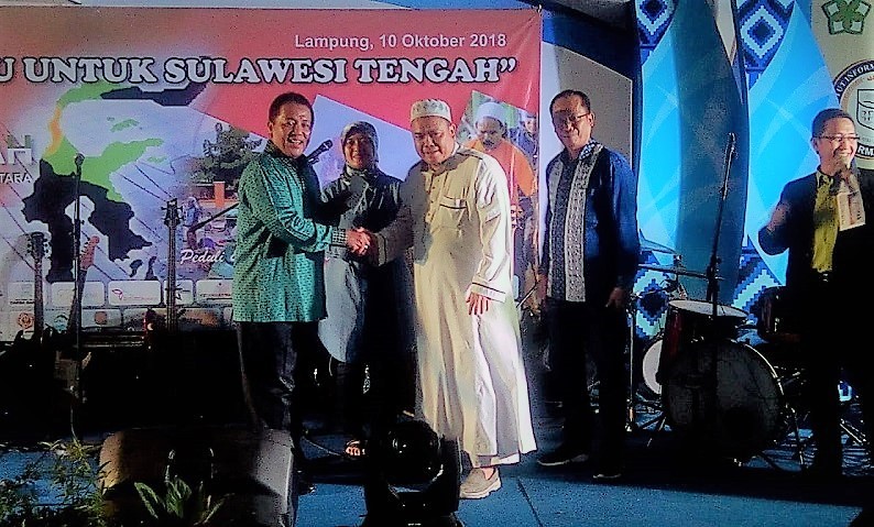 Donasi Lampung Bersatu untuk Sulawesi Tengah di Darmajaya Mencapai Rp837 Juta
