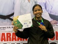 Mahasiswi IIB Darmajaya Juara Kejurnas Shokaido Piala Danrem 031 Wira Bima, Riau