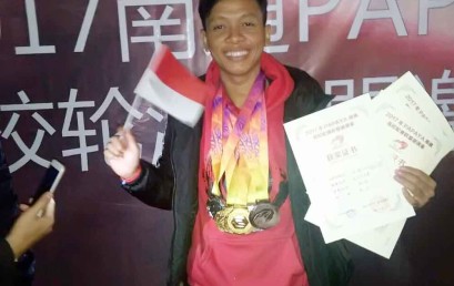 Kompetisi Sepatu Roda di Tiongkok, Mahasiswa Darmajaya Lampung Borong 5 Medali