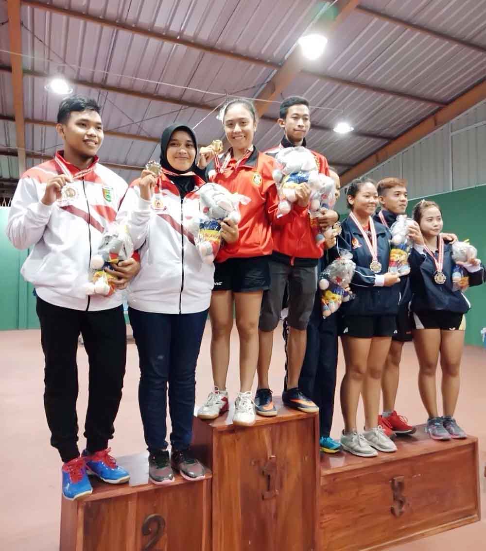 Tenis Meja Porprov Lampung, Mahasiswa Darmajaya Sabet 4 Medali