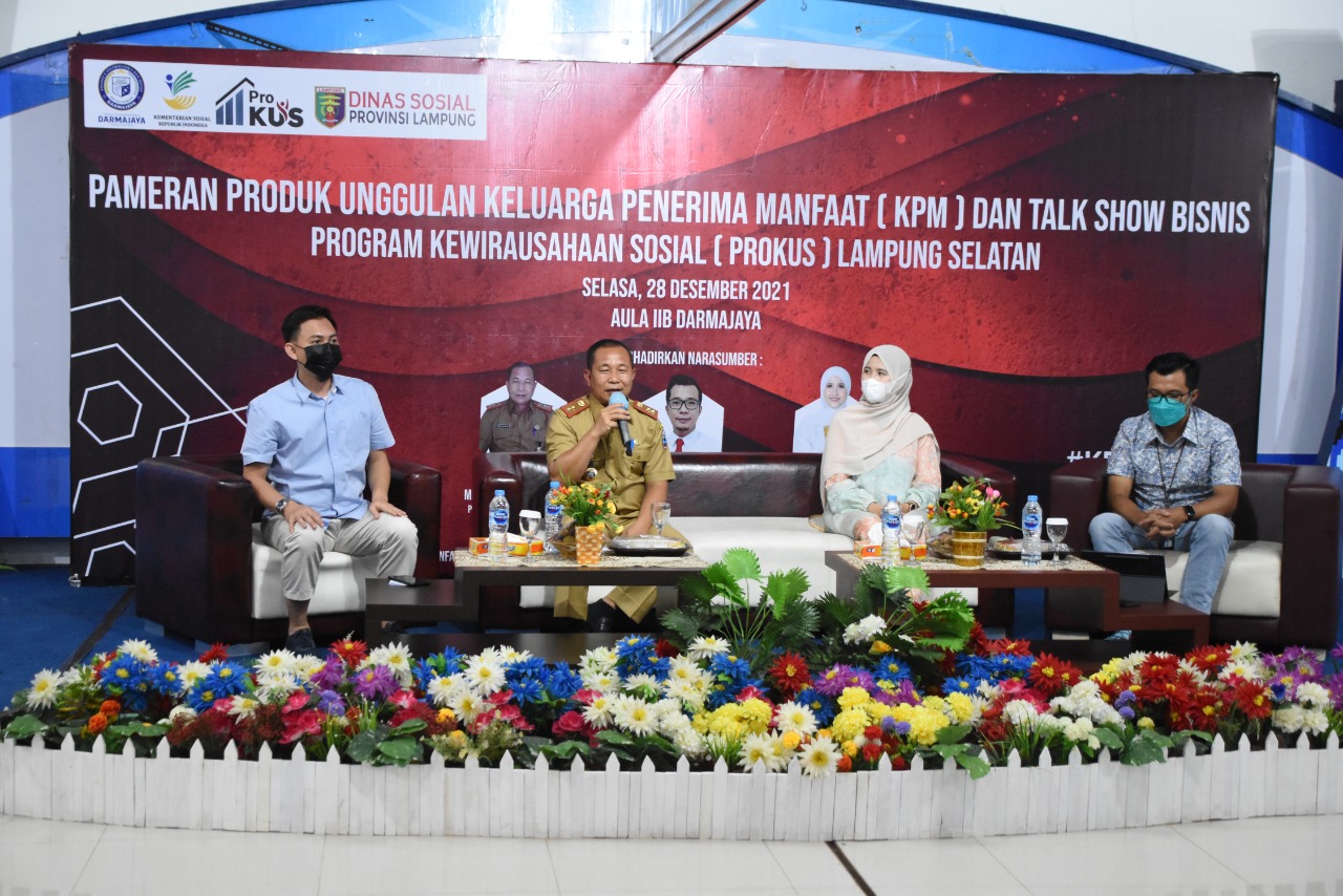 Inkubitek IIB Darmajaya Gelar Pameran Produk Unggulan KPM dan Talkshow Bisnis ProKUS Lampung Selatan