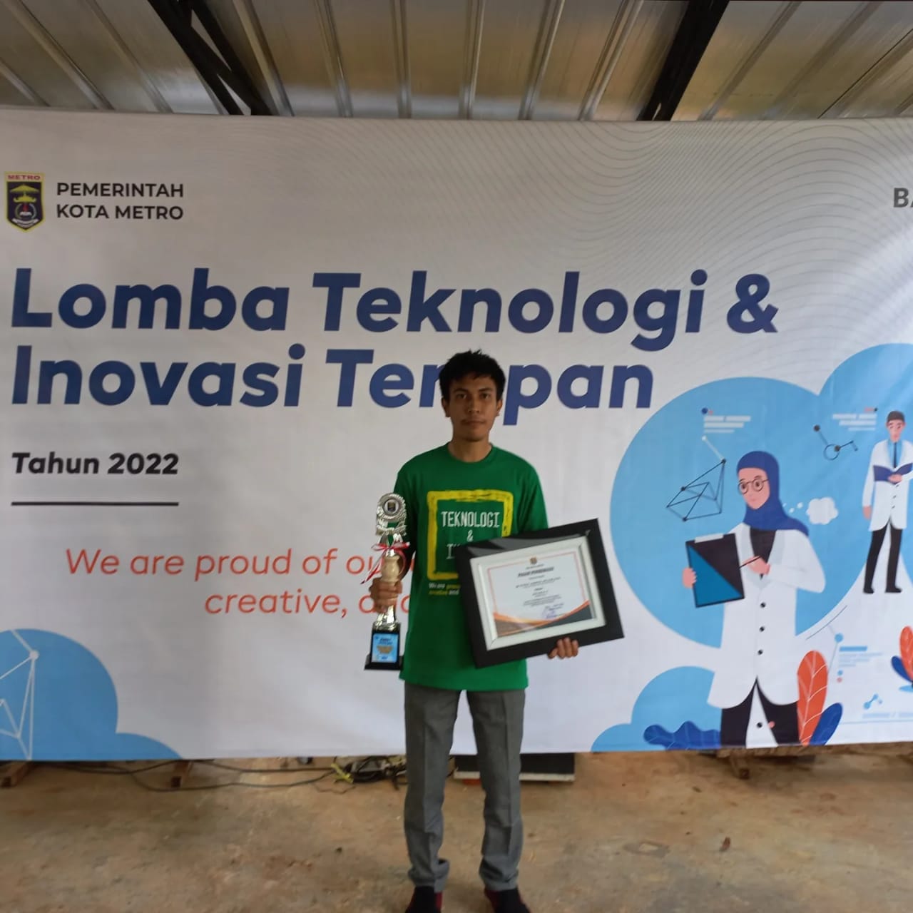 Mahasiswa Pascasarjana IIB Darmajaya Juara Lomba Inovasi Teknologi 2022