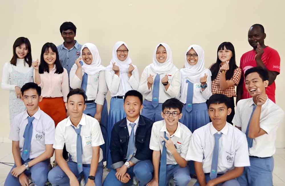 Mahasiswa Mancanegara Kenalkan Internasionalisasi Kepada Pelajar Lampung