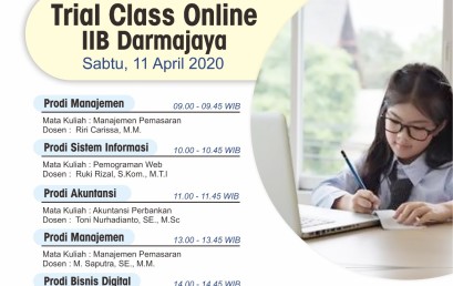 Kenalkan Perkuliahan, IIB Darmajaya Siapkan Trial Class Online Pelajar SMA/K